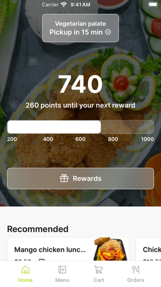 Vegetarian palate iPhone screenshot 1 - Food & Drink app