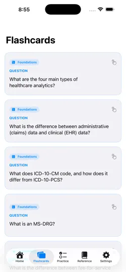 Capture d'écran de Certified Health Data Analyst sur iPhone 5