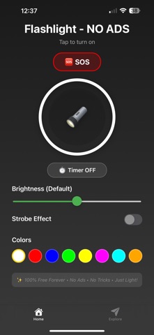 Flashlight - NO ADS Screenshot 1 of 2