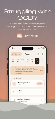 Open Step: OCD & Exposure iPhone screenshot