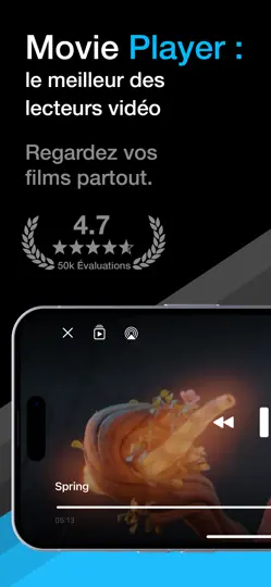 Capture d'écran de Movie Player – Films & Vidéos sur iPhone 1