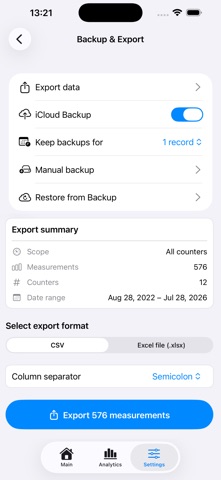 Utility Meter Log – Tracker Screenshot 8 of 8