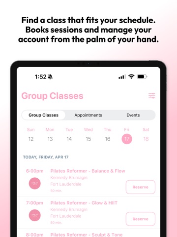 Pretty Girl Pilates iPad screenshot