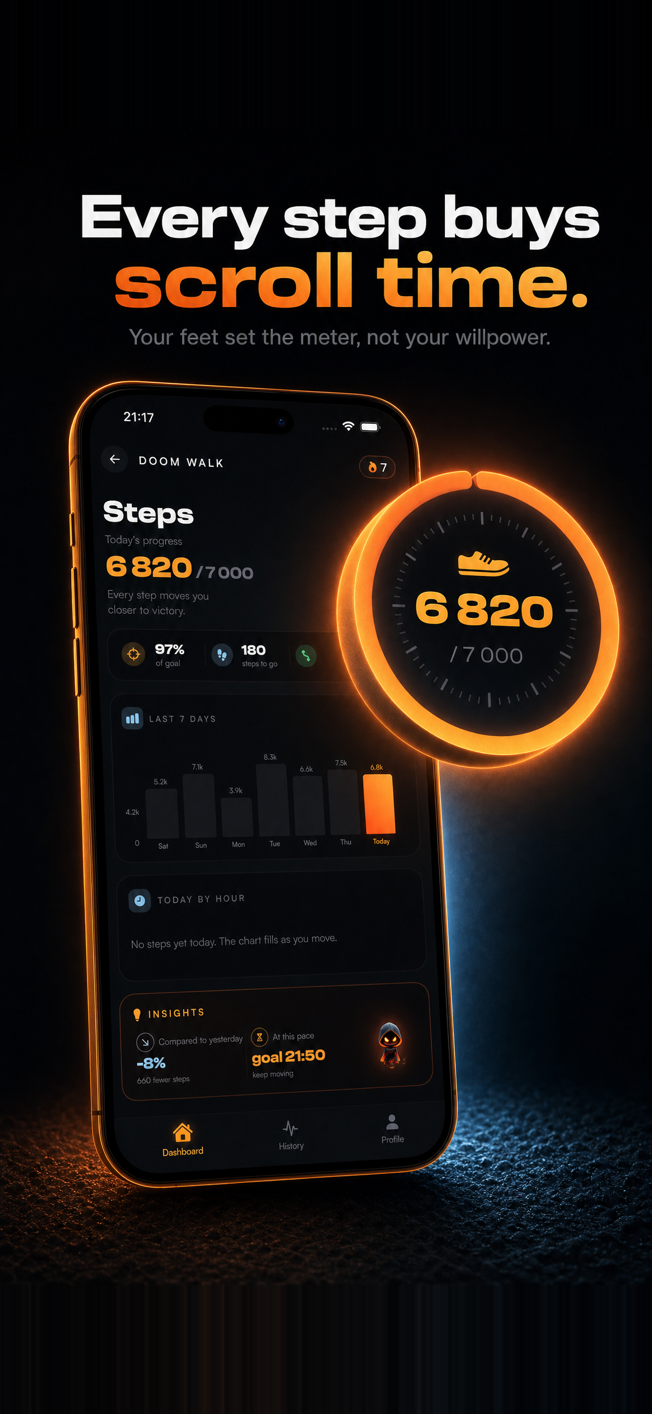 Doom Walk: Screen Time Blocker screenshot 3