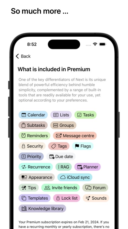 Next - Task management screenshot-7