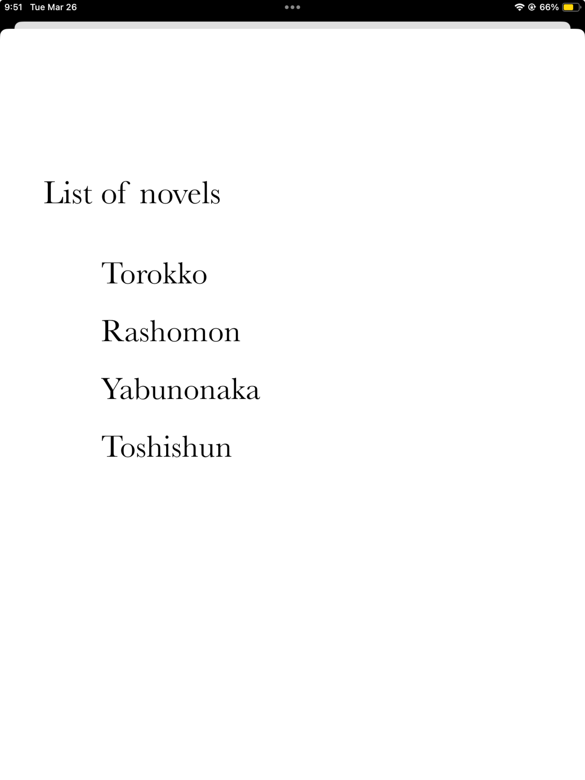 Ryunosuke Akutagawa Novels