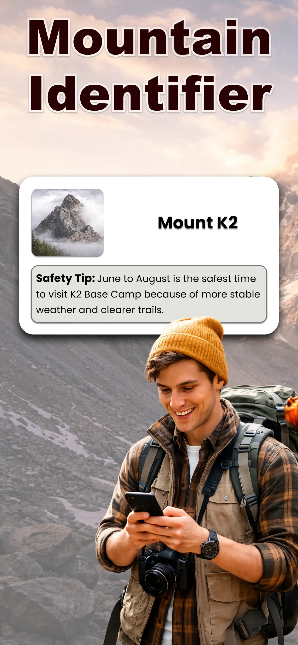#1. Mountain Identifier: Peak + (iOS) di: Anum Mian