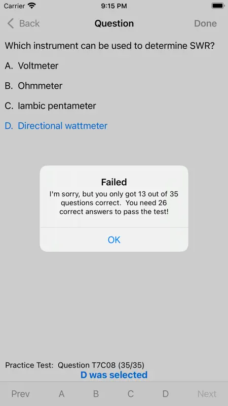 HAM Test Prep:  Technician screenshot 4 of 5