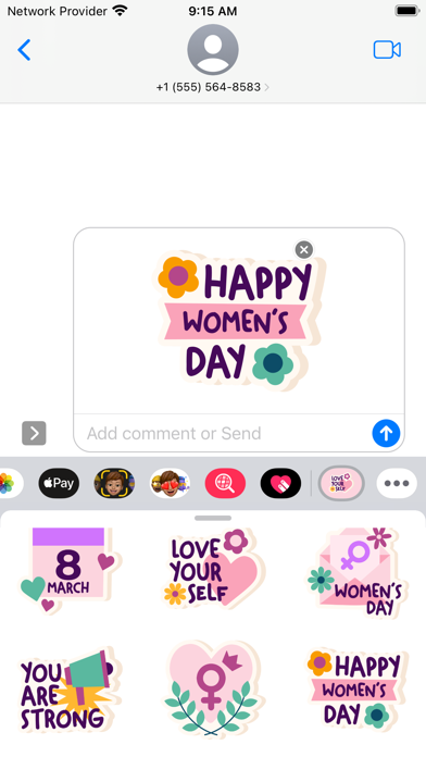 Screenshot #1 pour Women's Day Stickers- WAStickr