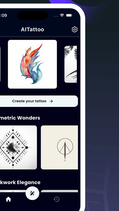 Screenshot #2 pour AI Tattoo Generator, Designs