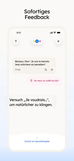 Screenshot von KI-Sprachen Lernen: Pingo AI auf dem iPhone 3