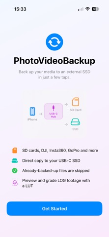 PhotoVideoBackup: SSD Transfer Screenshot 1 of 10