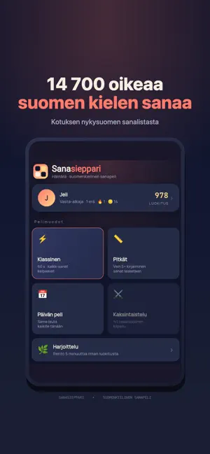 Sanasieppari screenshot 2