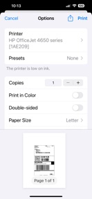 PDF Label Resizer screenshot