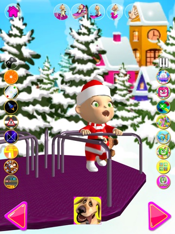 Talking Babsy Baby Xmas Games iPad screenshot