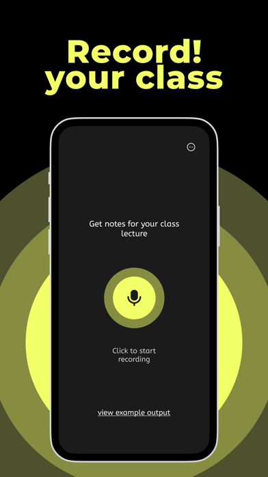 LectureNotes AI: Voice to Text Screenshot