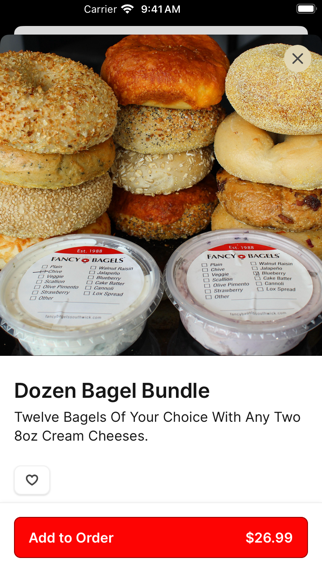 Fancy Bagels iPhone screenshot 3 - Food & Drink app
