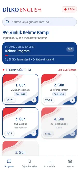 Dilko English Kelime Kampı screenshot 2