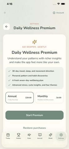 Daily Wellness: Mood & Sleep Screenshot 7 of 7