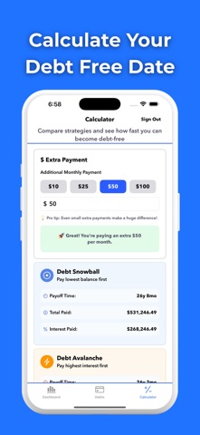 Debt Magic: Payoff Planner Screenshot 3 of 5