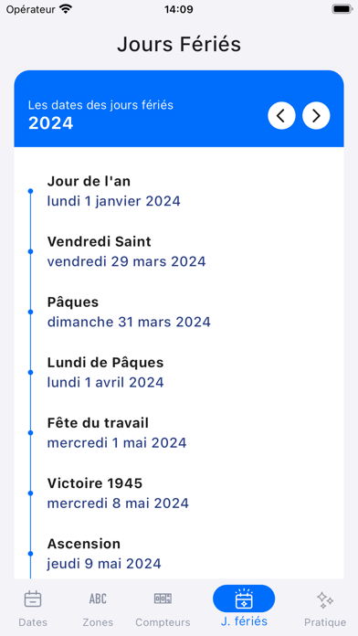 Vacances scolaires 2024-2025 Screenshot
