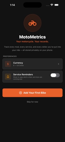 MotoMetrics Screenshot 1 of 9