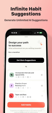 Happits: Local AI Habits iPhone screenshot