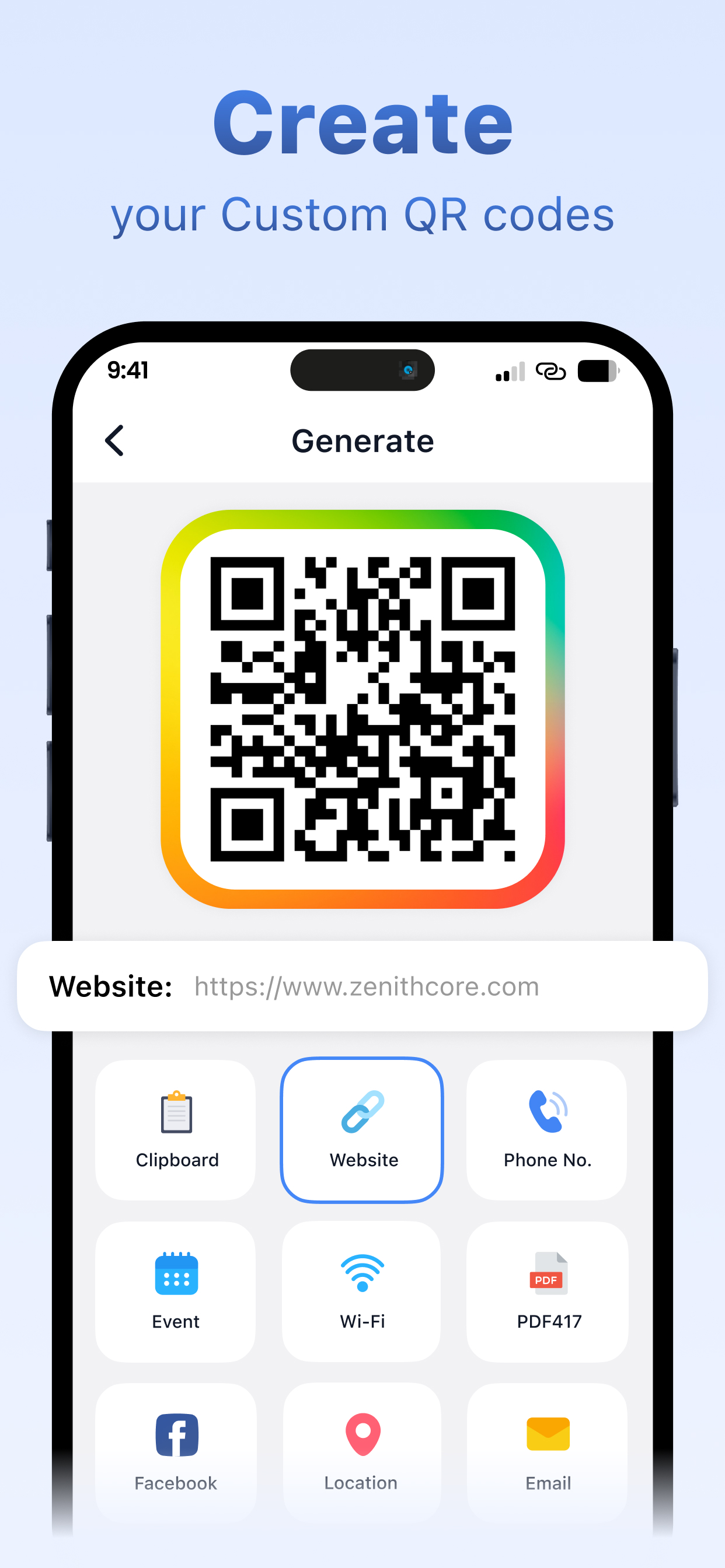 QR Code Generator & Creator * screenshot 1