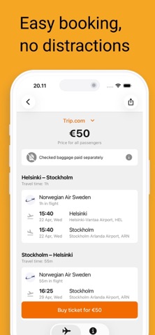 Cheap flights — Hot Deals iPhone screenshot
