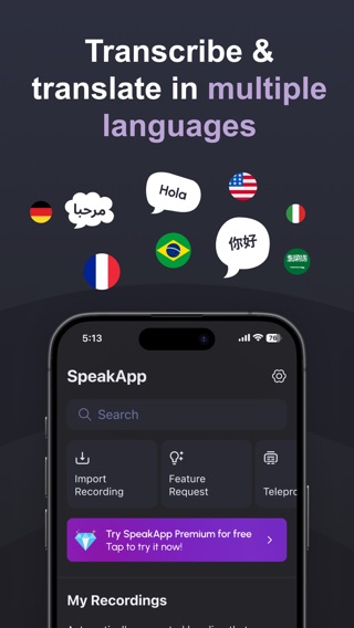 SpeakApp AI: Voice Notesのおすすめ画像5