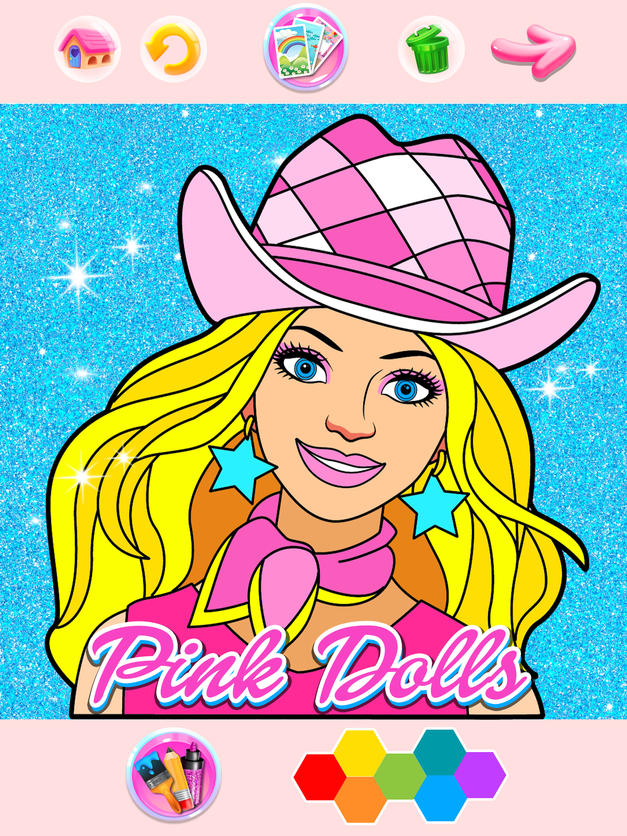 Rainbow Glitter Coloring Book screenshot 9