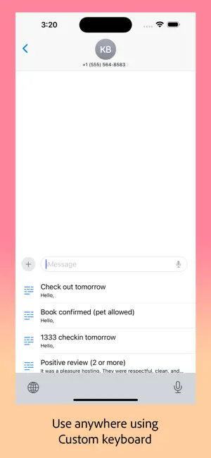 Templates - Custom Keyboard screenshot 4