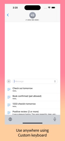 Templates - Custom Keyboard screenshot