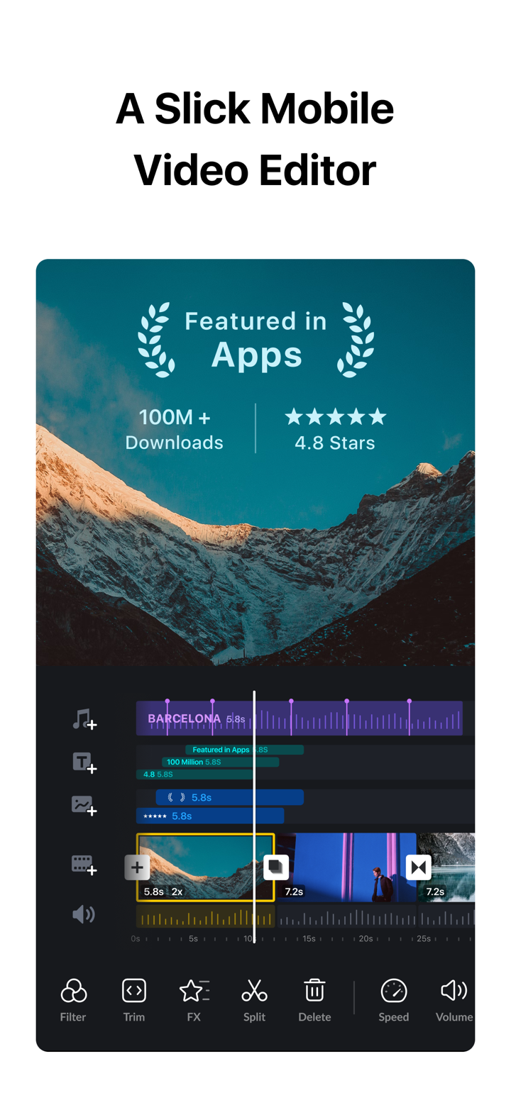 VN: AI Video Editor screenshot 1