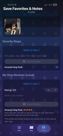 PetStop: Dog Road Trip Planner screenshot