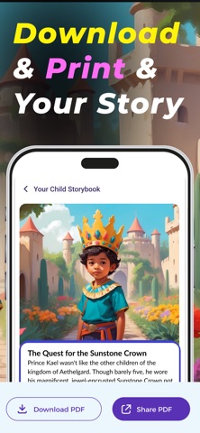 AI Kids Story Book Maker iPhone screenshot