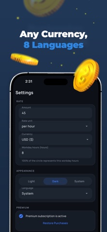 INCOME Timer: Work Hours & Pay Screenshot 8 of 8