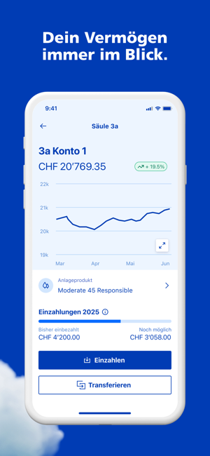 ‎frankly. Säule 3a - Vorsorge Screenshot