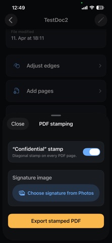 Simple Camera Scanner screenshot
