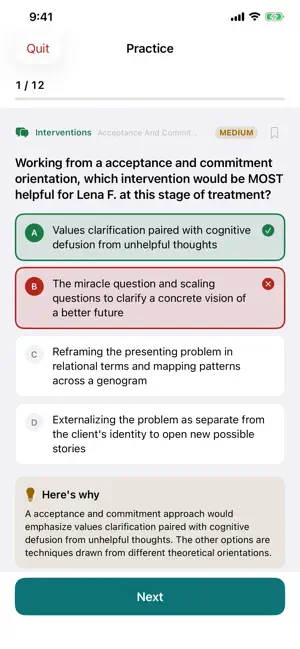 Clinical Counselor Prep screenshot 2