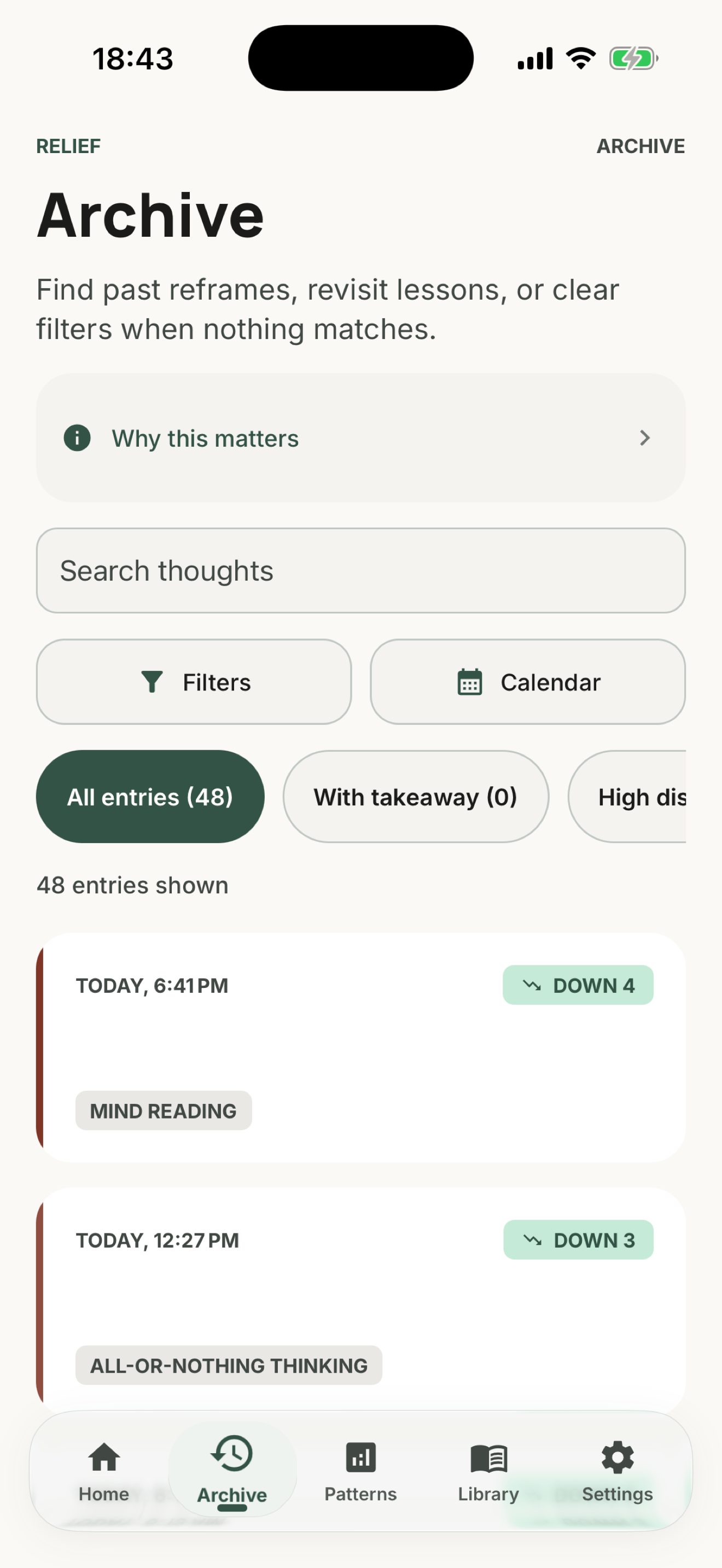 Relief - CBT Reframing Tool screenshot 4