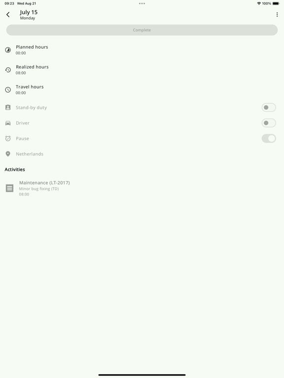 Screenshot #4 pour Timesheet application