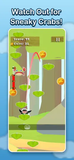 Captura de pantalla de Spring The Frog en iPhone 2