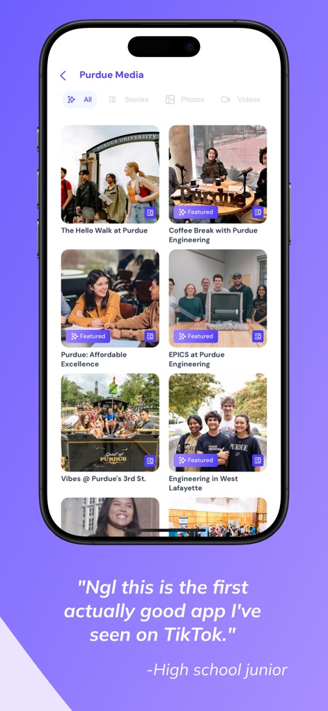 Loper - College Search - The app delivers a custom college application plan for the senior year, detailing essential tasks such as registering for standardized tests and drafting personal statements.