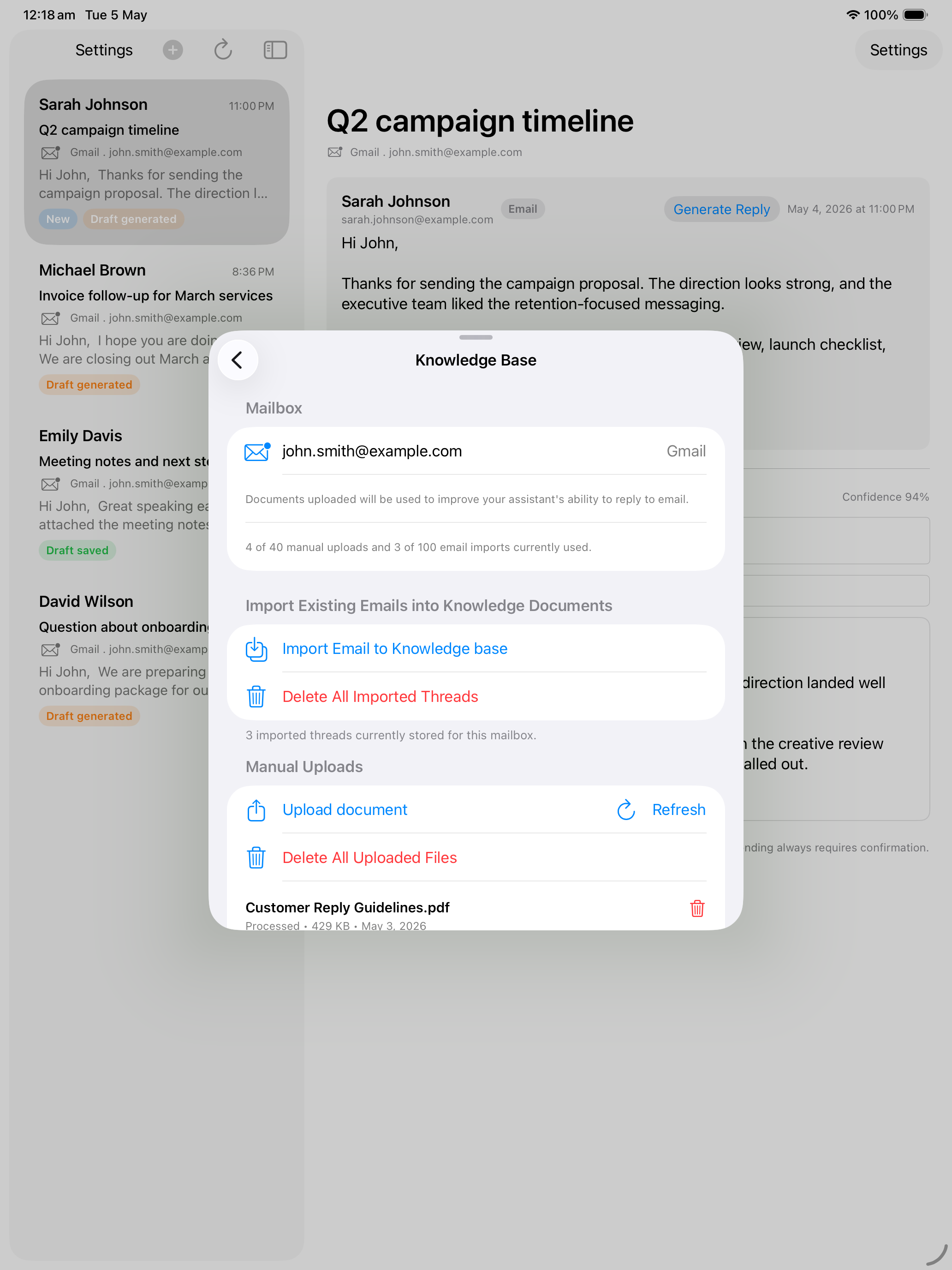Email Assistant - AI Reply