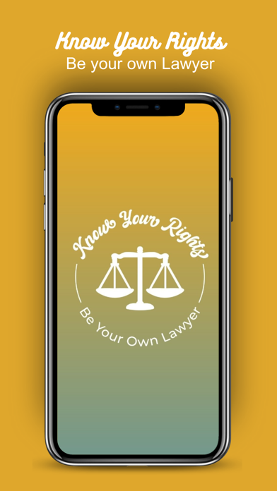 Know Your Rights: Legal App Screenshot