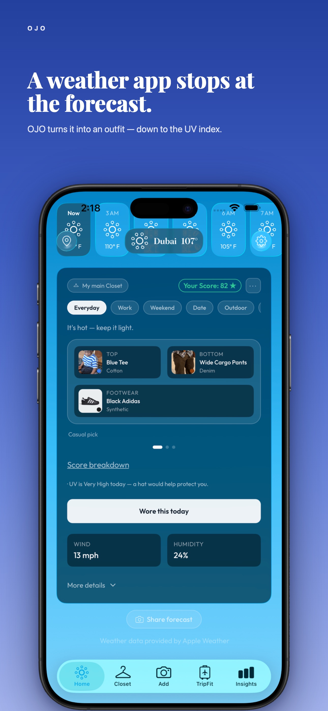 Screenshot 2 of Ojo: Outfit Forecast