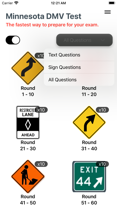 Minnesota DMV Practice 2025 Screenshot