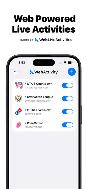 Web Live Activities screenshot 1