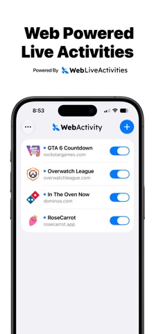 Web Live Activities Screenshot 1 of 3